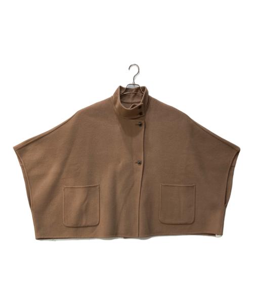 SLOBE IENA（スローブ イエナ）SLOBE IENA (スローブ イエナ) スタンドカラーダブルフェイスポンチョ ブラウン サイズ:サイズ表記無しの古着・服飾アイテム