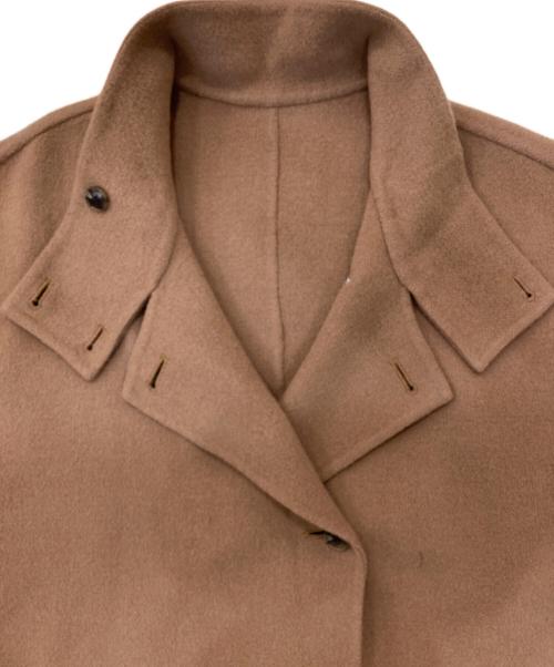 SLOBE IENA（スローブ イエナ）SLOBE IENA (スローブ イエナ) スタンドカラーダブルフェイスポンチョ ブラウン サイズ:サイズ表記無しの古着・服飾アイテム
