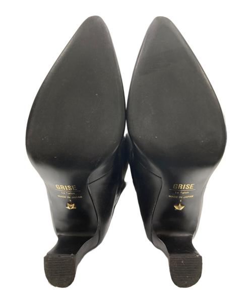 Le Talon GRISE（ル タロン グリーズ）Le Talon GRISE (ル タロン グリーズ) ポインテッド ワイドシャフト ロングブーツ ブラック サイズ:Sの古着・服飾アイテム