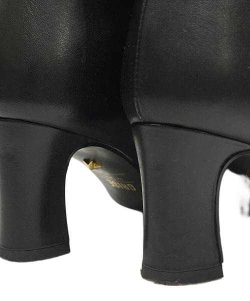 Le Talon GRISE（ル タロン グリーズ）Le Talon GRISE (ル タロン グリーズ) ポインテッド ワイドシャフト ロングブーツ ブラック サイズ:Sの古着・服飾アイテム