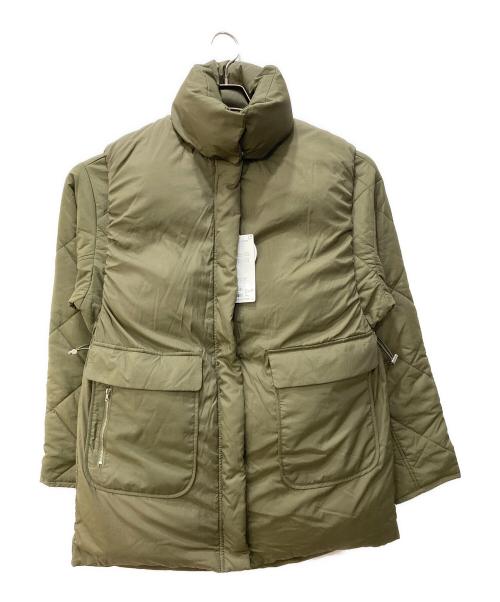 Discoat（ディスコート）Discoat (ディスコート) 3WAY中綿レイヤードコート グリーン サイズ:F 未使用品の古着・服飾アイテム