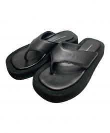 FABIO RUSCONI（ファビオルスコーニ）の古着「トングサンダル」｜ブラック