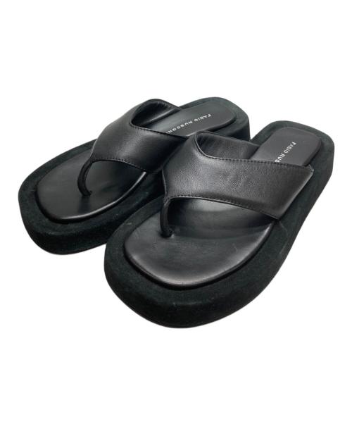 FABIO RUSCONI（ファビオルスコーニ）FABIO RUSCONI (ファビオルスコーニ) トングサンダル ブラック サイズ:36の古着・服飾アイテム