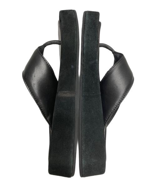 FABIO RUSCONI（ファビオルスコーニ）FABIO RUSCONI (ファビオルスコーニ) トングサンダル ブラック サイズ:36の古着・服飾アイテム