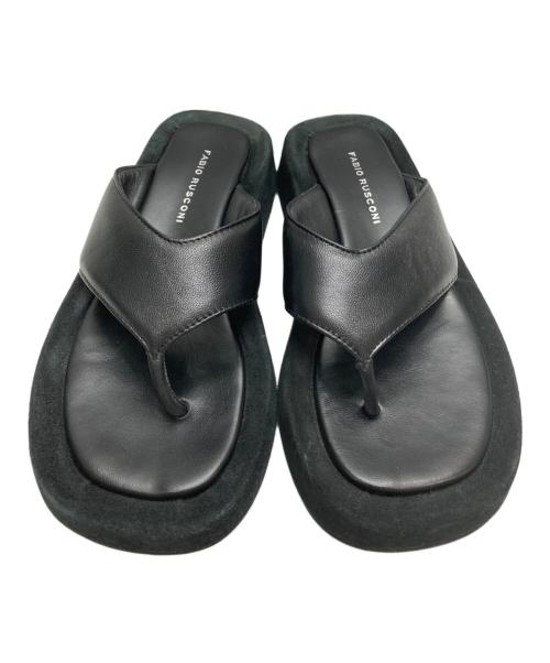 FABIO RUSCONI（ファビオルスコーニ）FABIO RUSCONI (ファビオルスコーニ) トングサンダル ブラック サイズ:36の古着・服飾アイテム