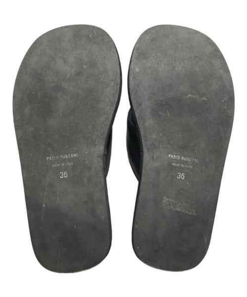 FABIO RUSCONI（ファビオルスコーニ）FABIO RUSCONI (ファビオルスコーニ) トングサンダル ブラック サイズ:36の古着・服飾アイテム