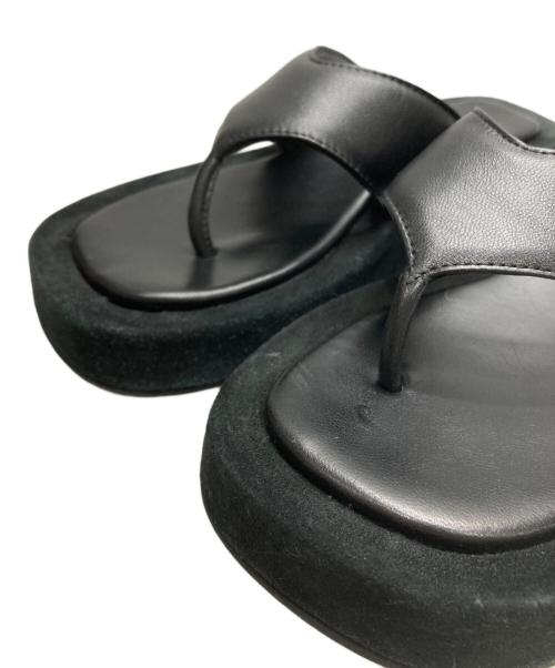 FABIO RUSCONI（ファビオルスコーニ）FABIO RUSCONI (ファビオルスコーニ) トングサンダル ブラック サイズ:36の古着・服飾アイテム