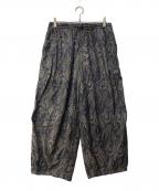 Needlesニードルズ）の古着「H.D. Pant - PE/C Jacquard Cloth」｜ベージュ×ブルー