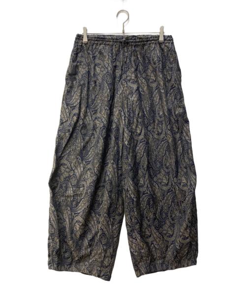 Needles（ニードルズ）Needles (ニードルズ) H.D. Pant - PE/C Jacquard Cloth ベージュ×ブルー サイズ:Sの古着・服飾アイテム