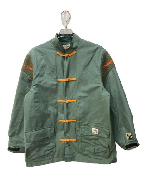 KAPITAL（キャピタル）KAPITAL (キャピタル) チャイナボタンナイロンジャケット オリーブ サイズ:SIZE 3の古着・服飾アイテム