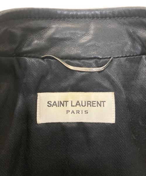 Saint Laurent Paris（サンローランパリ）Saint Laurent Paris (サンローランパリ) ナポレオンレザージャケット ブラック サイズ:48の古着・服飾アイテム