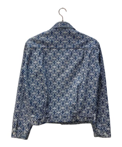 EVISU（エヴィス）EVISU (エヴィス) 家紋柄デニムトラッカージャケット インディゴ サイズ:40の古着・服飾アイテム