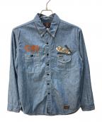 TOYS MCCOYトイズマッコイ）の古着「シャンブレーシャツ」｜インディゴ