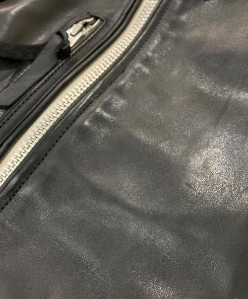 SKULL FLIGHT（スカルフライト）SKULL FLIGHT (スカルフライト) ホースレザーライダースジャケット ブラック サイズ:Ｍの古着・服飾アイテム