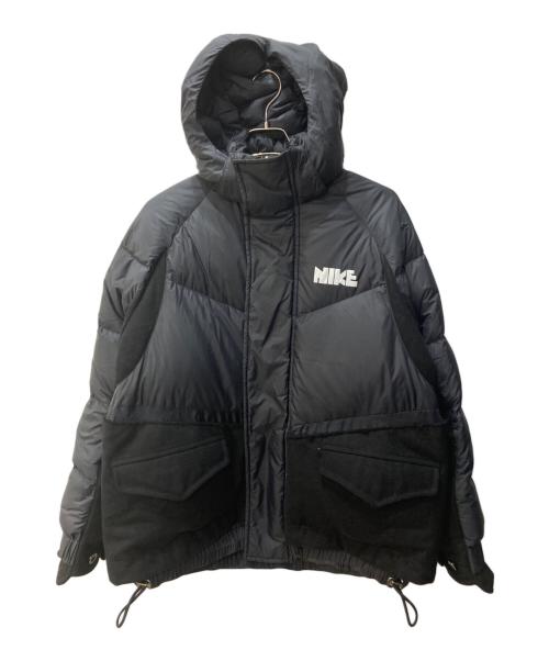 NIKE（ナイキ）NIKE (ナイキ) sacai (サカイ) ダウンジャケット ブラック サイズ:Mの古着・服飾アイテム