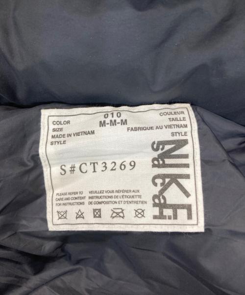 NIKE（ナイキ）NIKE (ナイキ) sacai (サカイ) ダウンジャケット ブラック サイズ:Mの古着・服飾アイテム