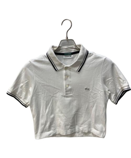 LACOSTE（ラコステ）LACOSTE (ラコステ) Snidel (スナイデル) ポロシャツ ホワイト サイズ:36の古着・服飾アイテム