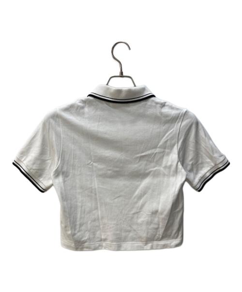 LACOSTE（ラコステ）LACOSTE (ラコステ) Snidel (スナイデル) ポロシャツ ホワイト サイズ:36の古着・服飾アイテム