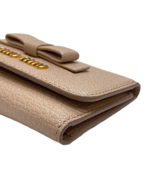 MIU MIU（ミュウミュウ）MIU MIU (ミュウミュウ) マドラスフィオックキーケース ピンクの古着・服飾アイテム