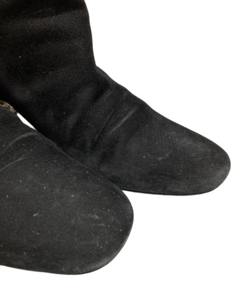 MIU MIU（ミュウミュウ）MIU MIU (ミュウミュウ) ビジューロングブーツ ブラック サイズ:36の古着・服飾アイテム