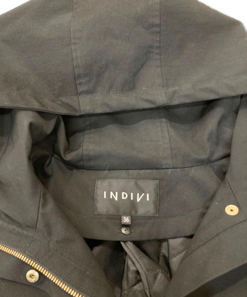 INDIVI（インディヴィ）INDIVI (インディヴィ) 【撥水】ライナー付きショートフィールドコート ブラック サイズ:Sの古着・服飾アイテム
