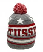 stussyステューシー）の古着「ニット帽」｜グレー