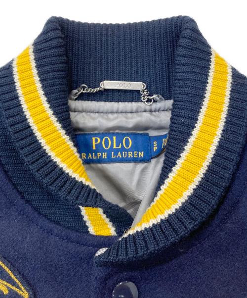 POLO RALPH LAUREN（ポロ・ラルフローレン）POLO RALPH LAUREN (ポロ・ラルフローレン) バーシティジャケット ネイビー サイズ:Sの古着・服飾アイテム