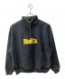 HUF（ハフ）の古着「ハーフジップスウェット」｜ブラック