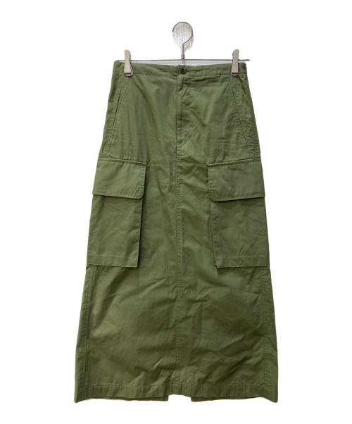 Spick and Span（スピックアンドスパン）Spick and Span (スピックアンドスパン) カーゴポケットIラインスカート カーキ サイズ:36の古着・服飾アイテム