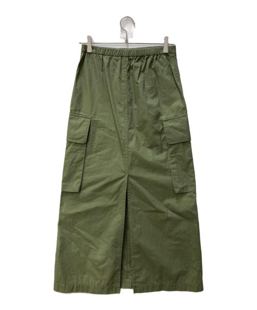 Spick and Span（スピックアンドスパン）Spick and Span (スピックアンドスパン) カーゴポケットIラインスカート カーキ サイズ:36の古着・服飾アイテム