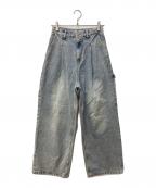 KBFケービーエフ）の古着「ペインターWIDEパンツ」｜インディゴ