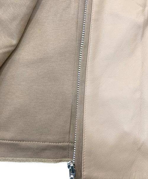 JEZABEL（イゼベル）JEZABEL (イゼベル) ラムレザージャケット ベージュ サイズ:Ⅿ 未使用品の古着・服飾アイテム