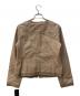 JEZABEL (イゼベル) ラムレザージャケット ベージュ サイズ:Ⅿ 未使用品：4000円