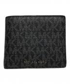 MICHAEL KORSマイケル・コース）の古着「GREYSON ビルフォールド ウィズ コイン ポケット - MKシグネチャー」｜ブラック