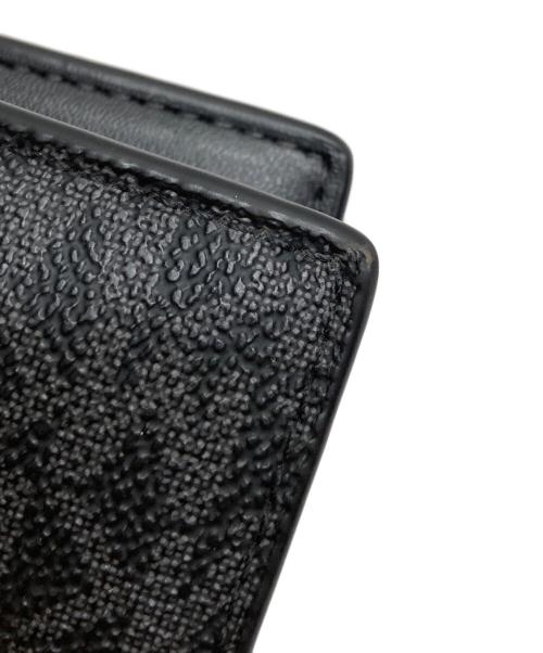 MICHAEL KORS（マイケル・コース）MICHAEL KORS (マイケル・コース) GREYSON ビルフォールド ウィズ コイン ポケット - MKシグネチャー ブラックの古着・服飾アイテム