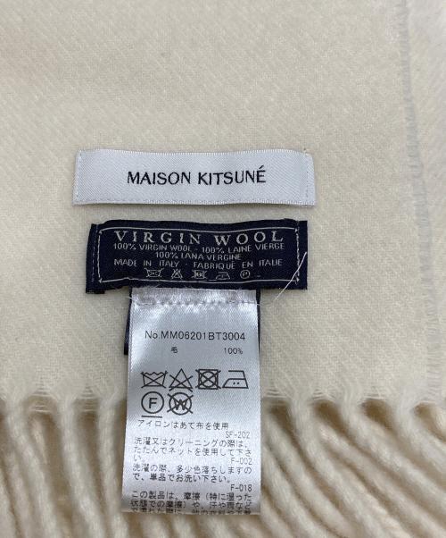 maison kitsune（メゾンキツネ）maison kitsune (メゾンキツネ) マフラー アイボリーの古着・服飾アイテム