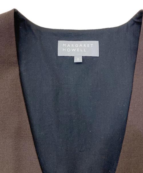 MARGARET HOWELL（マーガレットハウエル）MARGARET HOWELL (マーガレットハウエル) ジャンパースカートワンピース ブラウン サイズ:2の古着・服飾アイテム