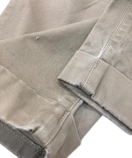 BEAMS+（ビームスプラス）BEAMS+ (ビームスプラス) 2 Pleats Tapered Twill カーキ サイズ:Lの古着・服飾アイテム