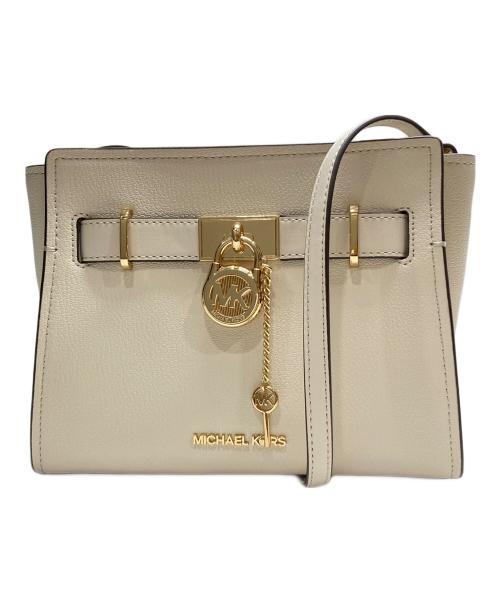 MICHAEL KORS（マイケル・コース）MICHAEL KORS (マイケル・コース) HAMILTON クロスボディスモールバッグ アイボリーの古着・服飾アイテム