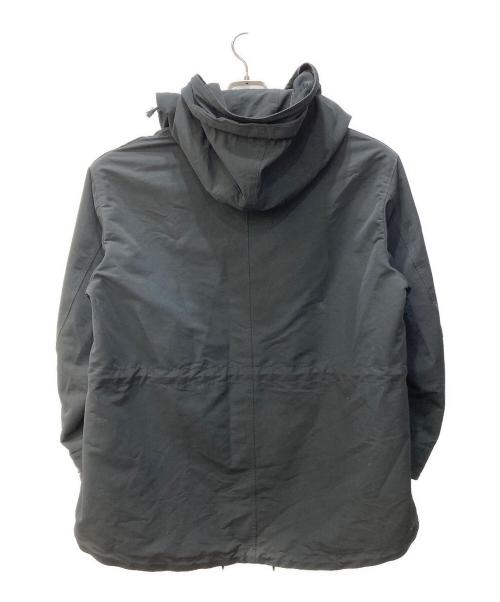 THE RERACS（ザ リラクス）THE RERACS (ザ リラクス) LIGHT SMOOTH BONDING THE MODS COAT ブラック×パープル サイズ:46の古着・服飾アイテム