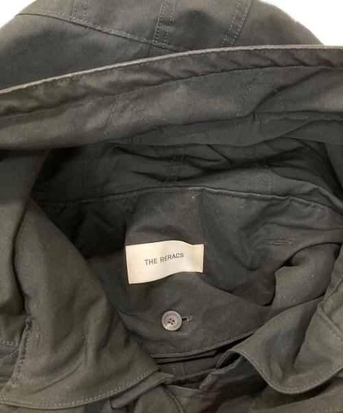 THE RERACS（ザ リラクス）THE RERACS (ザ リラクス) LIGHT SMOOTH BONDING THE MODS COAT ブラック×パープル サイズ:46の古着・服飾アイテム