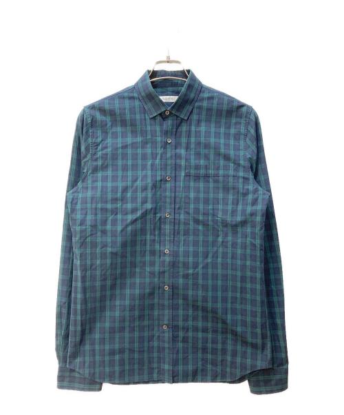 VALENTINO（ヴァレンティノ）VALENTINO (ヴァレンティノ) ブラックウォッチシャツ グリーン×ブラック サイズ:38の古着・服飾アイテム