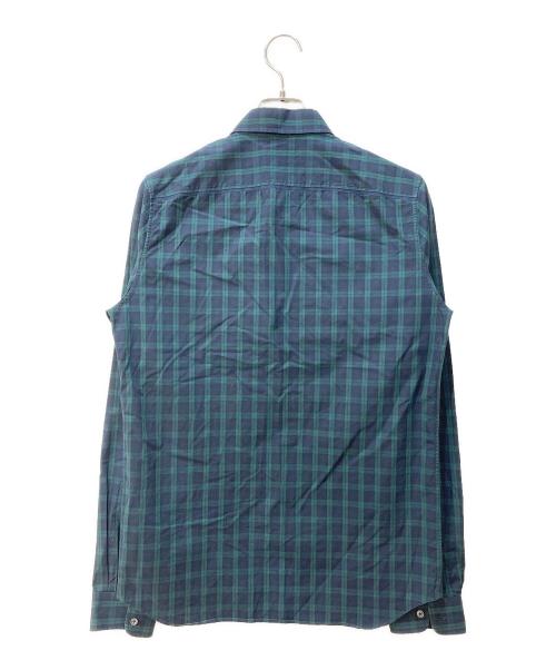 VALENTINO（ヴァレンティノ）VALENTINO (ヴァレンティノ) ブラックウォッチシャツ グリーン×ブラック サイズ:38の古着・服飾アイテム