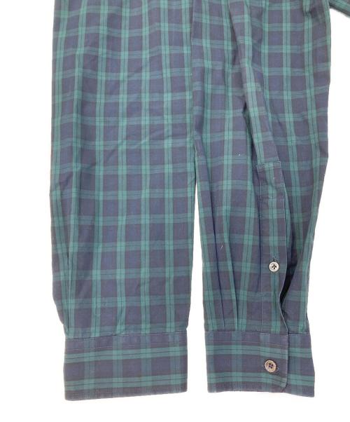 VALENTINO（ヴァレンティノ）VALENTINO (ヴァレンティノ) ブラックウォッチシャツ グリーン×ブラック サイズ:38の古着・服飾アイテム
