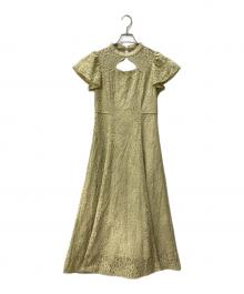 dolly dole（ドーリー ドール）の古着「ノースリーブワンピース」｜黄緑