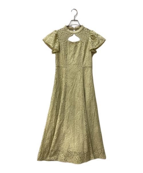 dolly dole（ドーリー ドール）dolly dole (ドーリー ドール) ノースリーブワンピース 黄緑 サイズ:Sの古着・服飾アイテム