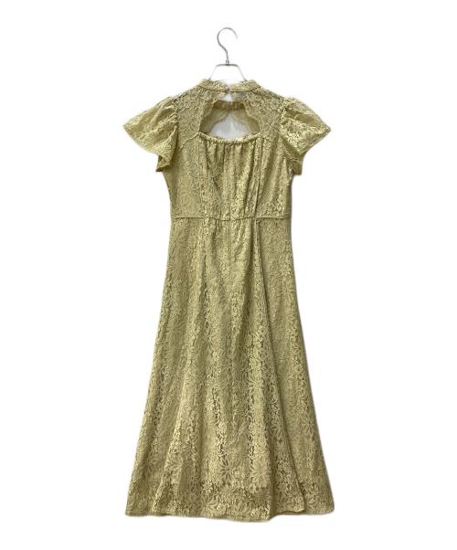 dolly dole（ドーリー ドール）dolly dole (ドーリー ドール) ノースリーブワンピース 黄緑 サイズ:Sの古着・服飾アイテム