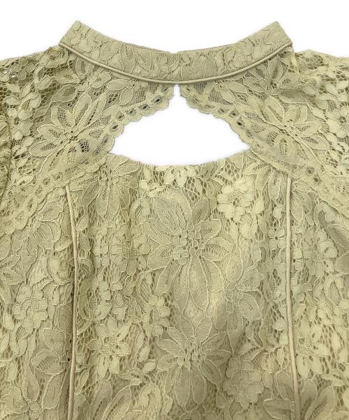 dolly dole（ドーリー ドール）dolly dole (ドーリー ドール) ノースリーブワンピース 黄緑 サイズ:Sの古着・服飾アイテム