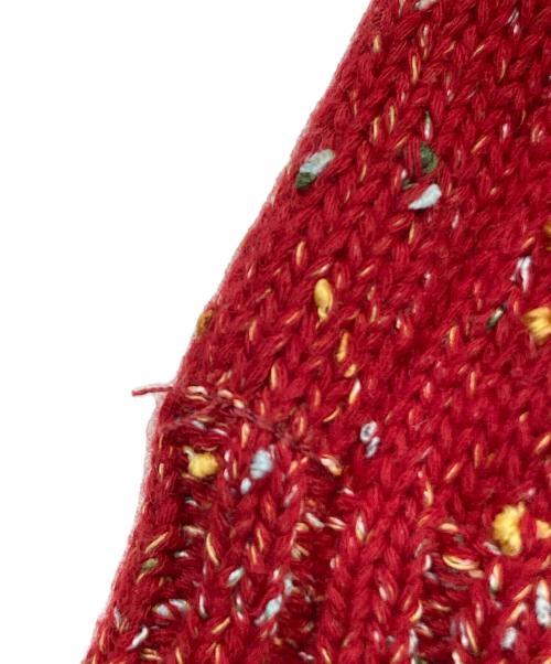 pinue（ピヌエ）pinue (ピヌエ) カラーネップニットセットアップ レッド サイズ:Sの古着・服飾アイテム