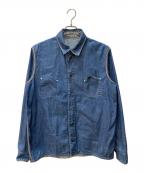 KAPITALキャピタル）の古着「リバーシブルウエスタンデニムシャツ」｜インディゴ
